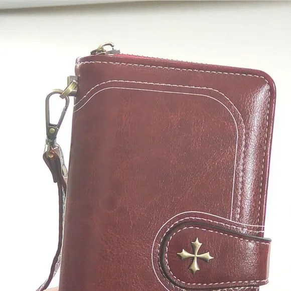 ✨✨BRAND NEW Womens Bifold Phone Wallet Cards Organizer - Picture 8 of 10